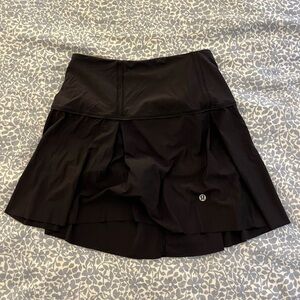 Lululemon Lost in Pace Black Pleated Skirt